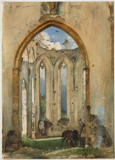 Ruin van een Kerk door Rudolf von Alt