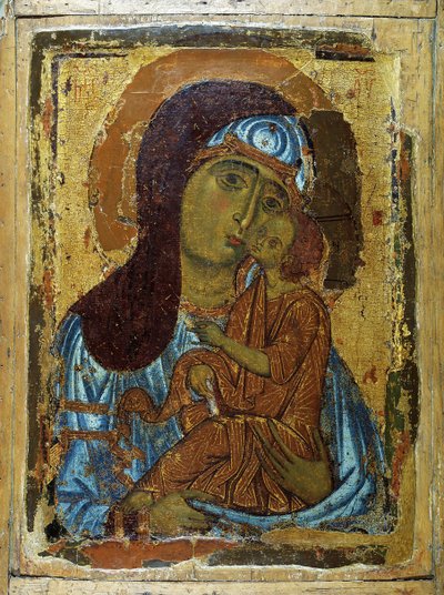 De Maagd Eleusa door Russian icon.