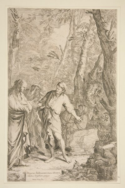 Diogenes door Salvator Rosa