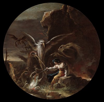 Scènes van hekserij, ca. 1645-1649 door Salvator Rosa