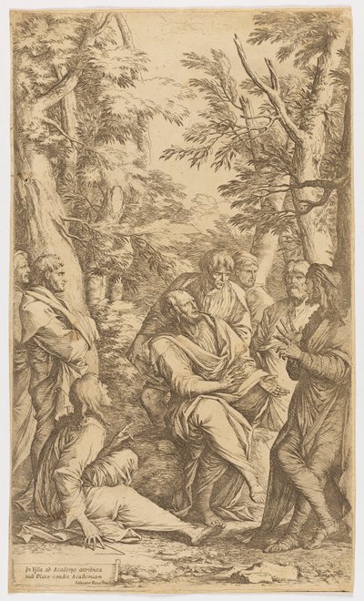 De Academie van Plato door Salvator Rosa