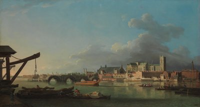 De Bouw van de Westminster Bridge door Samuel Scott