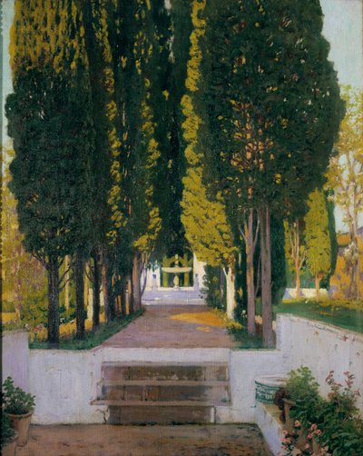 Tuinen van de Generalife door Santiago Rusiñol