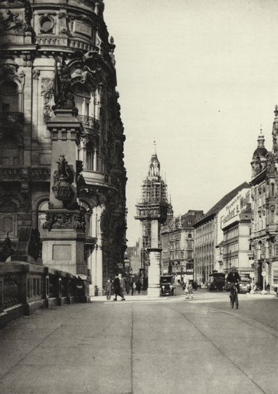 Berlijn: Kaiser Wilhelm-Brücke (zwart-wit foto) door Sasha Stone