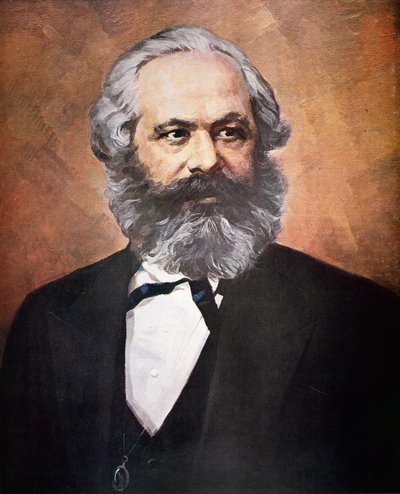 Karl Marx door School Russian