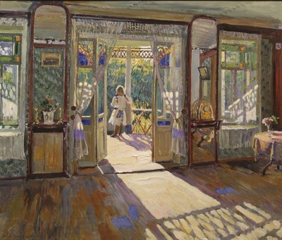 In een huis, 1913 door Sergei Arsenevich Vinogradov