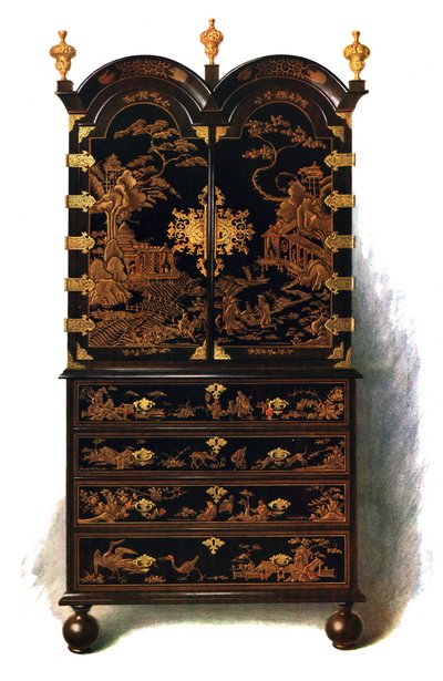 Lakkabinet, 1905 door Shirley Charles Llewellyn Slocombe