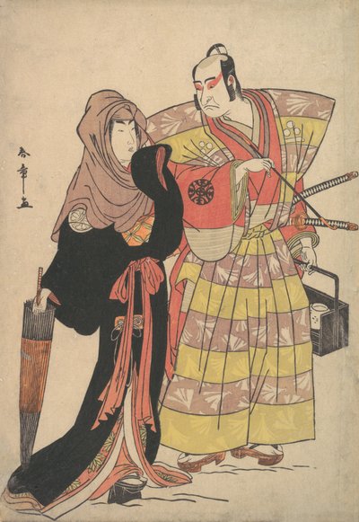 Scène uit een Drama, ca. 1778 door Shunsho