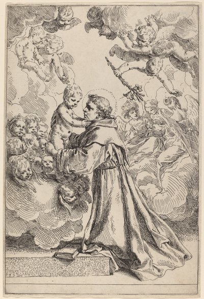 De Grote Sint-Antonius van Padua door Simone Cantarini