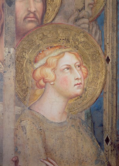 Maesta: St. Ursula (detail) door Simone Martini