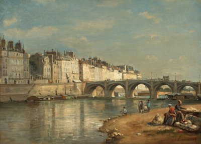 Pont de la Tournelle, Parijs, 1862 door Stanislas Lepine