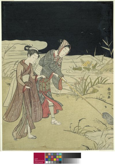 Vuurvliegjes vangen, ca. 1767-68 door Suzuki Harunobu