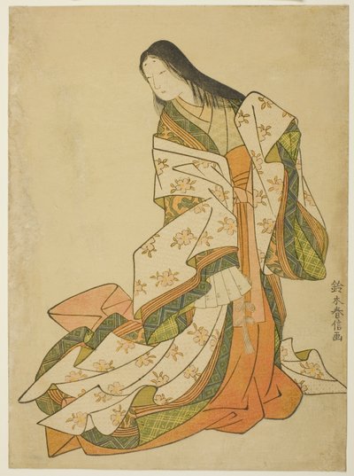 De dichteres Ono no Komachi door Suzuki Harunobu