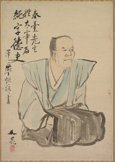 Denkbeeldig portret van Shundai Dazai door Tani Buncho