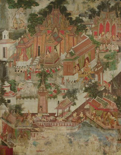 Vessantara Jataka, Wat Suwannaram, Thonburi, 1831 door Thai School