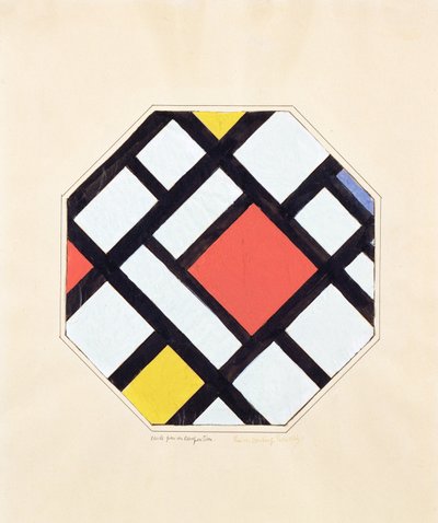 Studie voor een Compositie door Theo van Doesburg