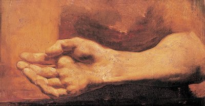 Studie van een hand en arm door Theodore Gericault