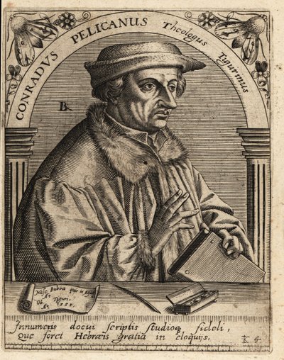 Konrad Pellikan door Theodore de Bry