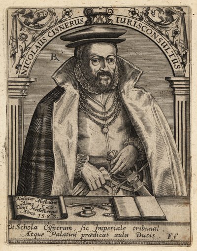 Nikolaus Cisnerus door Theodore de Bry