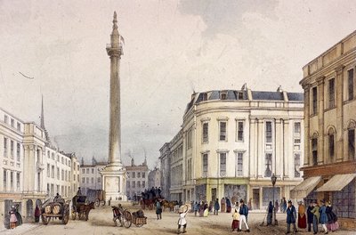 Monument, Londen, ca. 1855 door Thomas Colman Dibdin