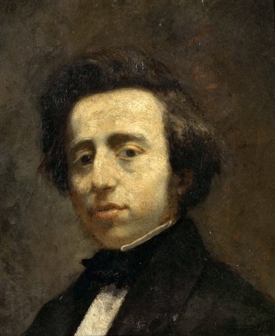 Portret van Frédéric Chopin door Thomas Couture