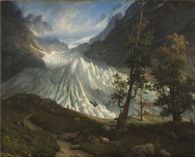 De Grindelwald Gletsjer door Thomas Fearnley