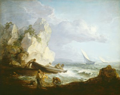 Kust met vissers, ca. 1781-1782 door Thomas Gainsborough