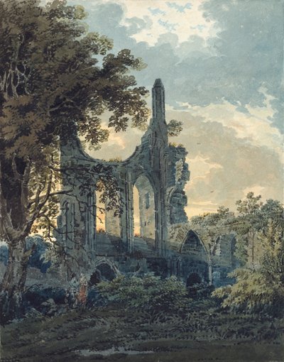 Byland Abbey, Yorkshire door Thomas Girtin