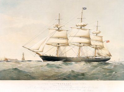 Lithografie van Clipper Ship 