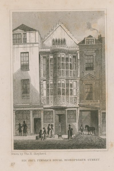 Het Huis van Sir Paul Pindar door Thomas Hosmer Shepherd