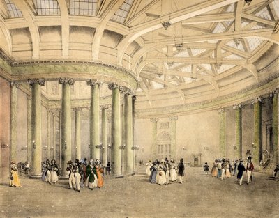 Central Exchange, Nieuwsruimte, ca. 1838 door Thomas Miles Richardson