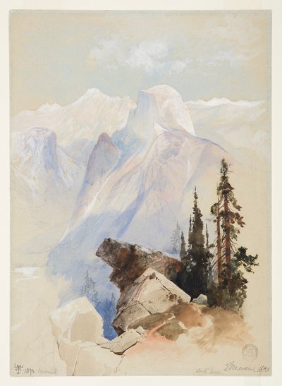 Half Dome, Yosemite door Thomas Moran