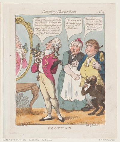 Lakei, 30 augustus 1799 door Thomas Rowlandson