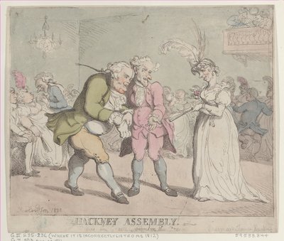 Hackney Assembly, 1802 door Thomas Rowlandson