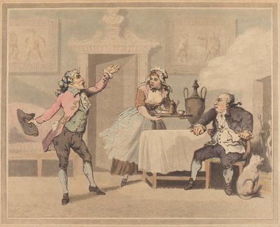 Manager en Spreker door Thomas Rowlandson