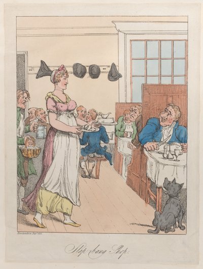 Slap-Bang winkel, 1815 door Thomas Rowlandson