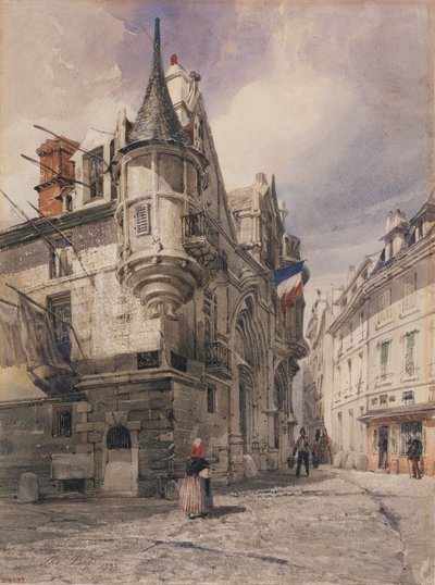 Hotel de Sens, rue du Figuier door Thomas Shotter Boys