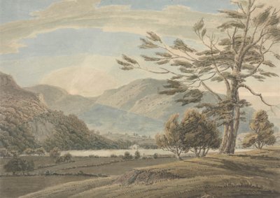 Landschap: Bomen, meren en bergen, Lake District door Thomas Sunderland