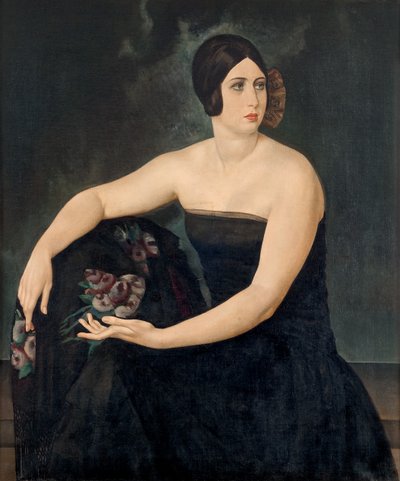 Portret van een dame, 1924 door Ubaldo Oppi