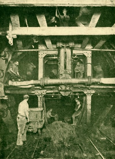 Een Greathead Schild: Het Graven van een Buis Tunnel, 1930 door Unbekannt