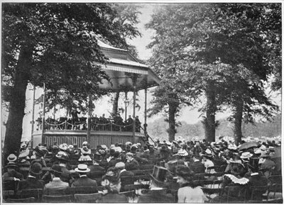 Een band in Hyde Park, Londen door Unbekannt