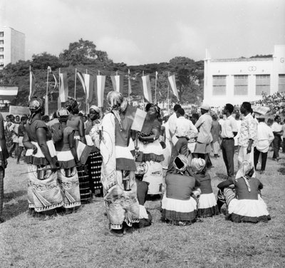 Een feest in Algerije, 1957 door Unbekannt