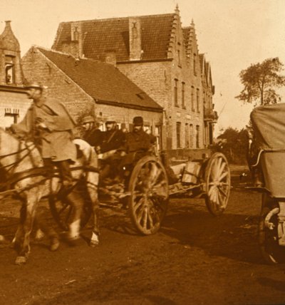 Artillerie verplaatst zich naar de linie, ca. 1914-ca. 1918 door Unbekannt