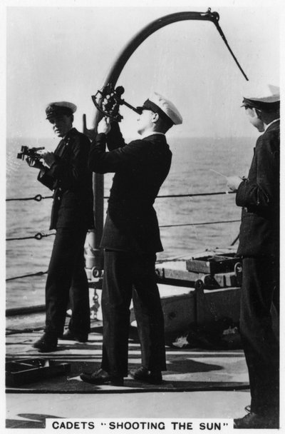 Cadetten die de zon schieten, Royal Navy College, 1937 door Unbekannt