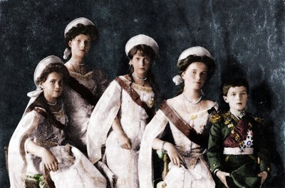 Kinderen van Tsaar Nicolaas II van Rusland, ca. 1910 door Unbekannt