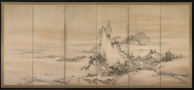 Chinees Landschap, 1500s door Unbekannt