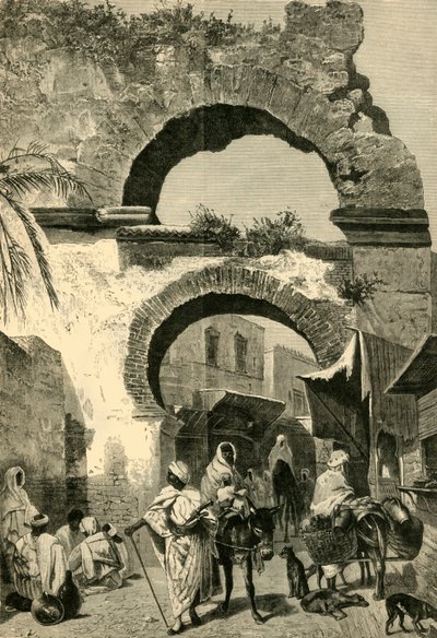 Stadspoort in Tunis, 1881 door Unbekannt