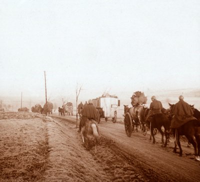 Konvooi, Genicourt, Noord-Frankrijk, 1916 door Unbekannt