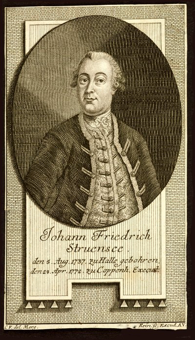 Graaf Johann Friedrich Struensee 1737-1772, 1772 door Unbekannt