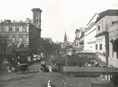 Court House Street, Calcutta, India, 1895 door Unbekannt